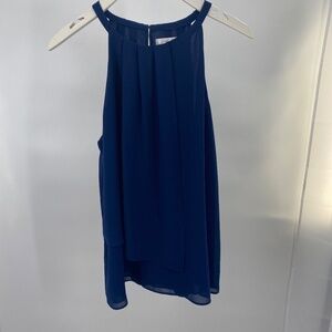 Norah Navy blue sleeveless blouse.  Size Medium